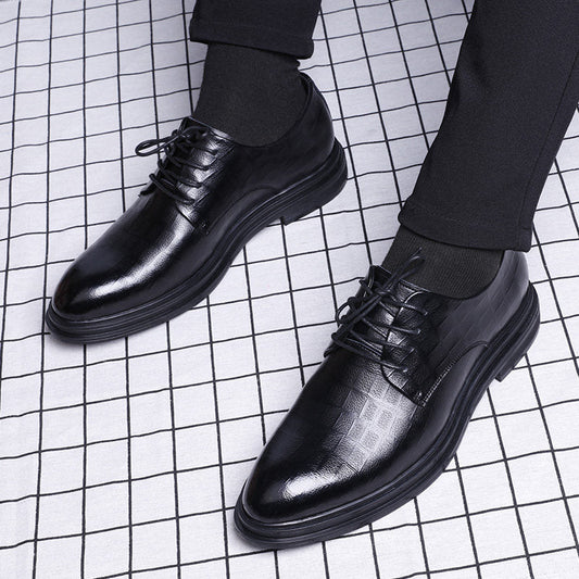 Zapatos de Negocios de Cuero Genuino con Suela Antideslizante | Ideal para Otoño