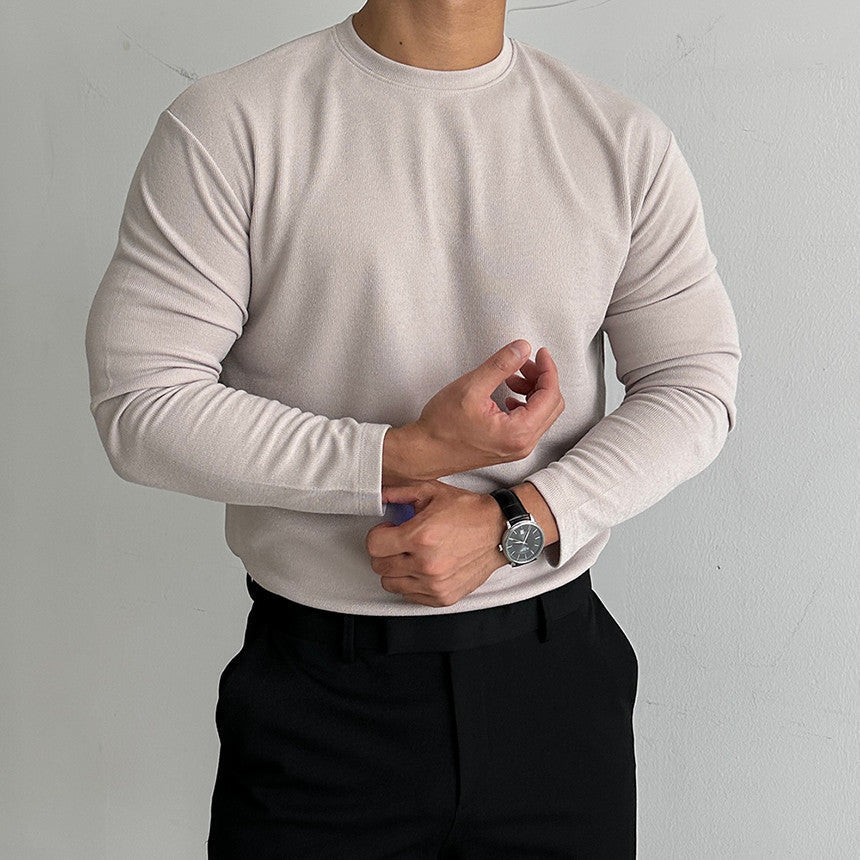 Camiseta Interior Gruesa de Dralon para Hombres, Ideal para Otoño e Invierno