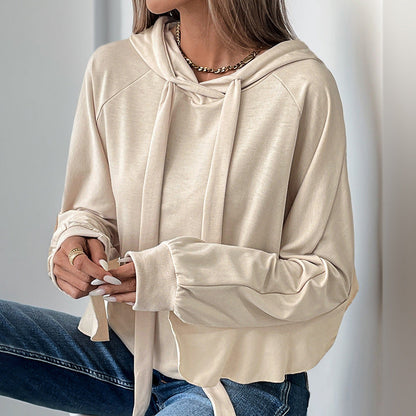 Chaqueta con Capucha con Volantes y Cordones – Suéter Delgado | Ideal para Primavera y Otoño