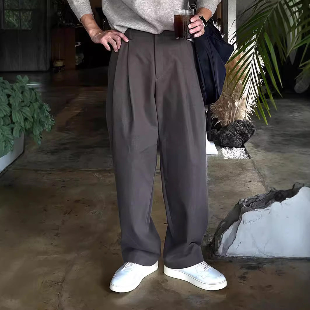 Pantalones de Traje Holgados para Hombre – Ideales para Primavera y Otoño