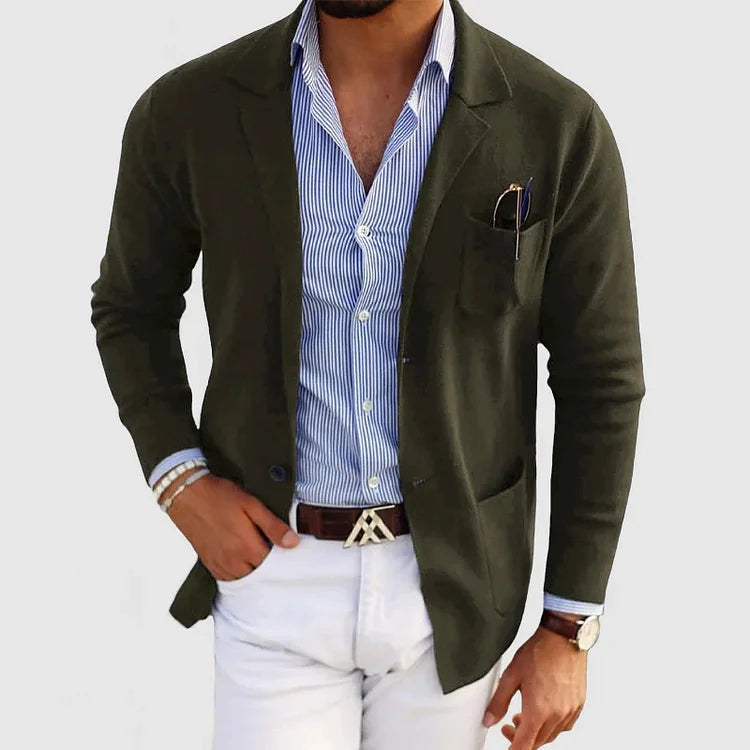 Blazer Clásico de Hombre de un Solo Botón | Ideal para Otoño e Invierno