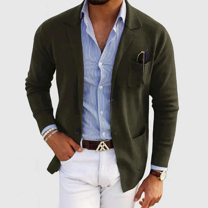 Blazer Clásico de Hombre de un Solo Botón | Ideal para Otoño e Invierno
