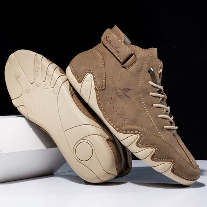 Zapatos ortopédicos de cuero para hombre con suela antideslizante I Ideales para todas las estaciones