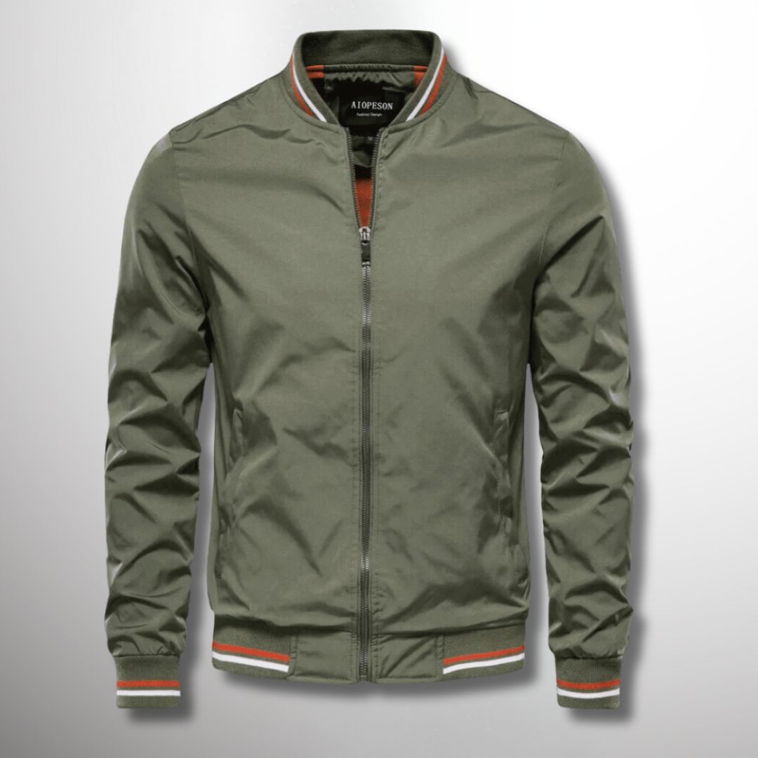 Chaqueta Ligera Impermeable para Hombre con Cierre de Cremallera | Ideal para Primavera y Otoño