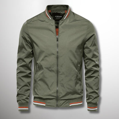 Chaqueta Ligera Impermeable para Hombre con Cierre de Cremallera | Ideal para Primavera y Otoño