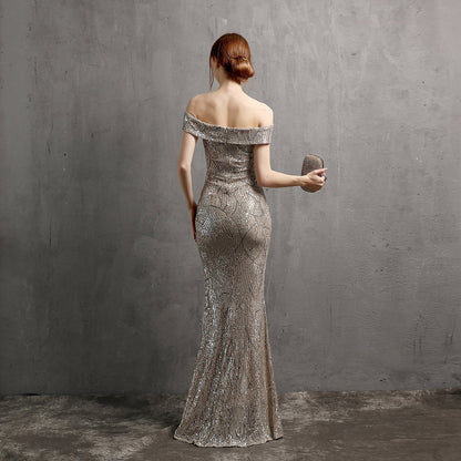 Vestido de Noche Elegante con Silueta Fluida | Ideal para Primavera y Verano