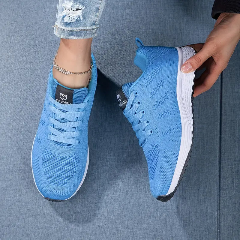 Zapatillas ligeras y transpirables de punto con suela acolchada I Ideales para primavera y verano