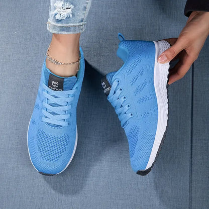 Zapatillas ligeras y transpirables de punto con suela acolchada I Ideales para primavera y verano