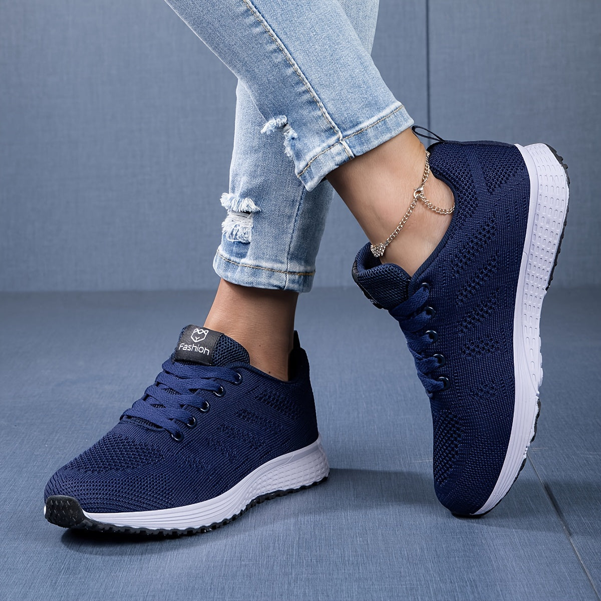Zapatillas ligeras y transpirables de punto con suela acolchada I Ideales para primavera y verano
