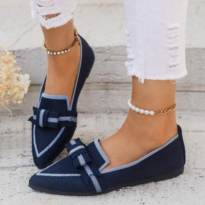 Zapatos de Tela con Lazo y Tacón Bajo | Ideales para Todas las Estaciones