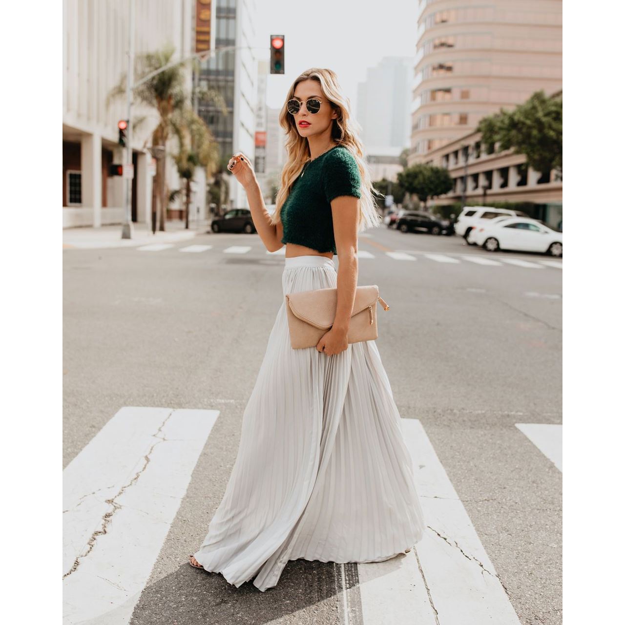 Falda Larga Fluyente con Silueta Elegante | Ideal para Primavera y Verano