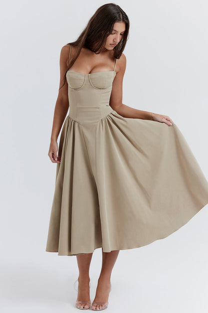 Vestido Corsé Sin Tirantes con Cuerpo Ajustado | Ideal para Primavera y Verano