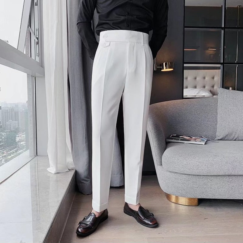 Pantalones Slim Fit de Pierna Recta Ideales para Primavera y Otoño