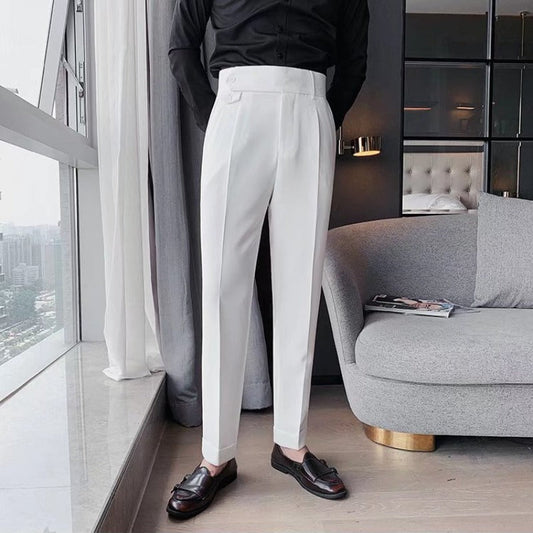 Pantalones Slim Fit de Pierna Recta Ideales para Primavera y Otoño