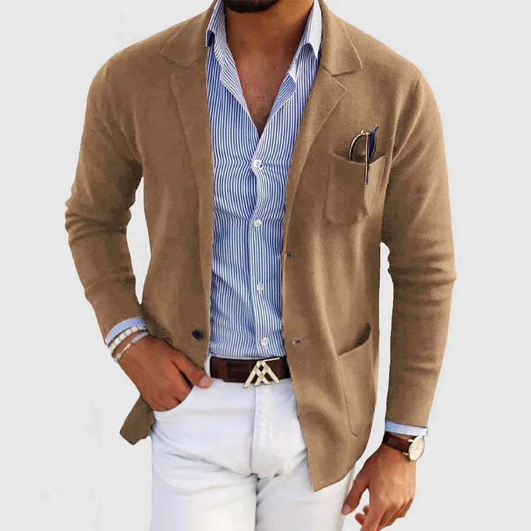 Blazer Clásico de Hombre de un Solo Botón | Ideal para Otoño e Invierno