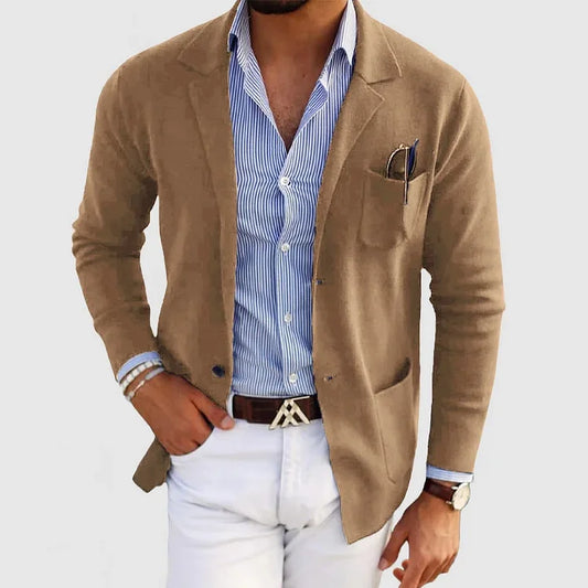 Blazer Clásico de Hombre de un Solo Botón | Ideal para Otoño e Invierno