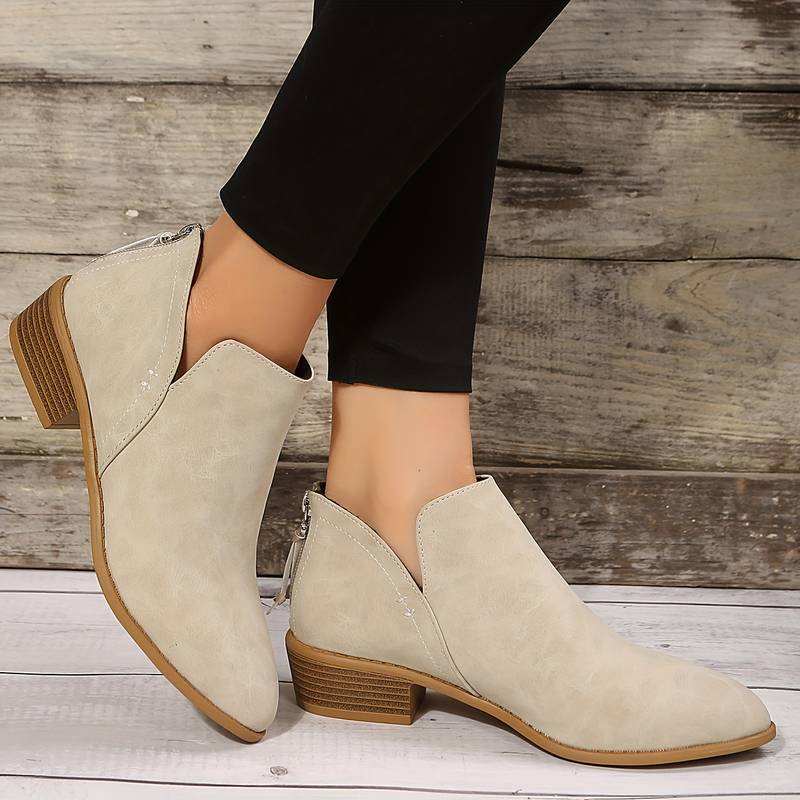 Botines de punta con parte trasera perforada I Ideales para el invierno
