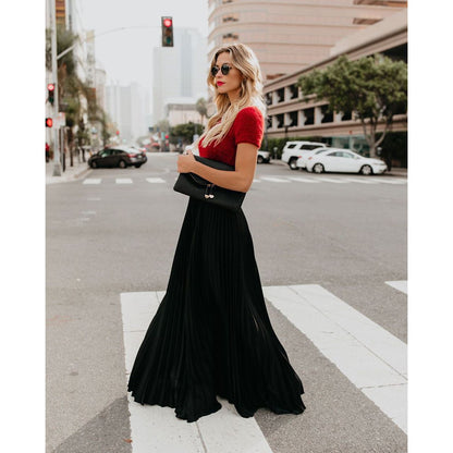 Falda Larga Fluyente con Silueta Elegante | Ideal para Primavera y Verano