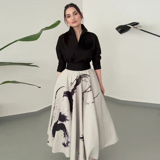 Vestido floral con cordones y cintura alta | Ideal para primavera y verano
