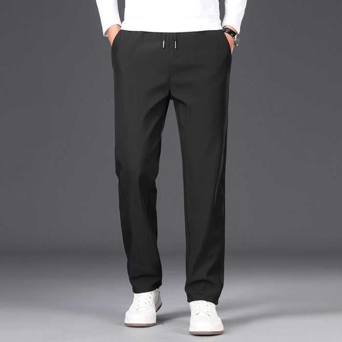 Pantalones de Traje de Negocios Forrados con Polar para Hombre – Ideales para el Invierno