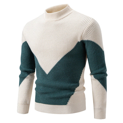 Suéter Holgado Grueso para Hombre con Mangas Largas, Ideal para Otoño