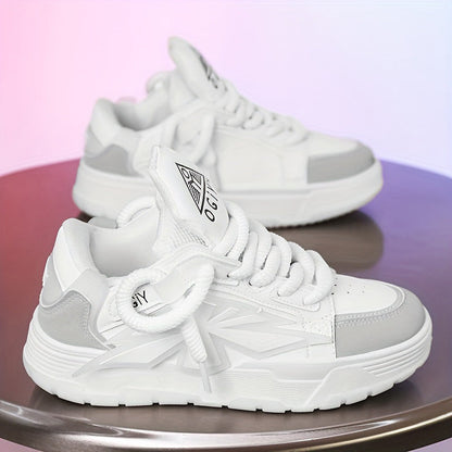 Zapatillas Hombre de Suela Gruesa con Parte Superior de Cuero Sintético | Ideales para Primavera, Verano y Otoño
