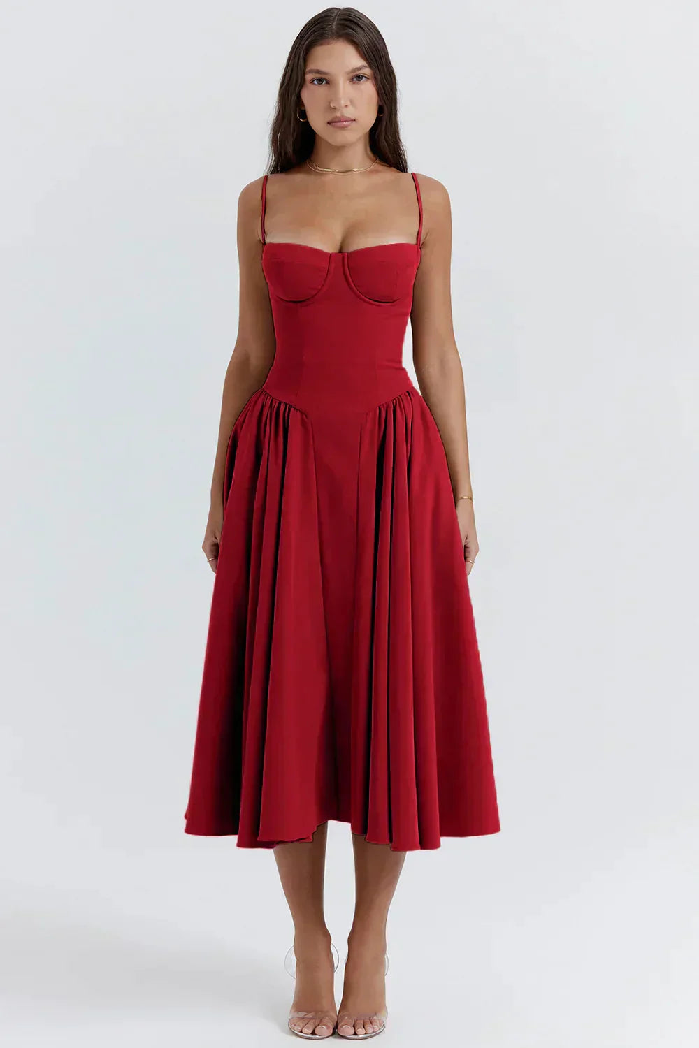 Vestido Corsé Sin Tirantes con Cuerpo Ajustado | Ideal para Primavera y Verano