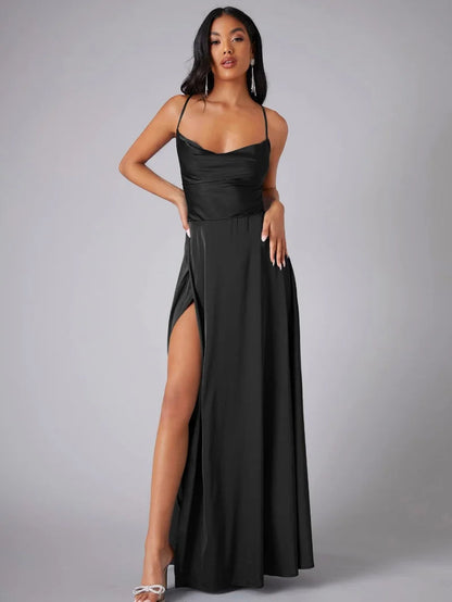Vestido Largo y Fluido con Espalda Abierta | Ideal para Primavera y Verano