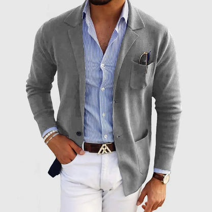 Blazer Clásico de Hombre de un Solo Botón | Ideal para Otoño e Invierno