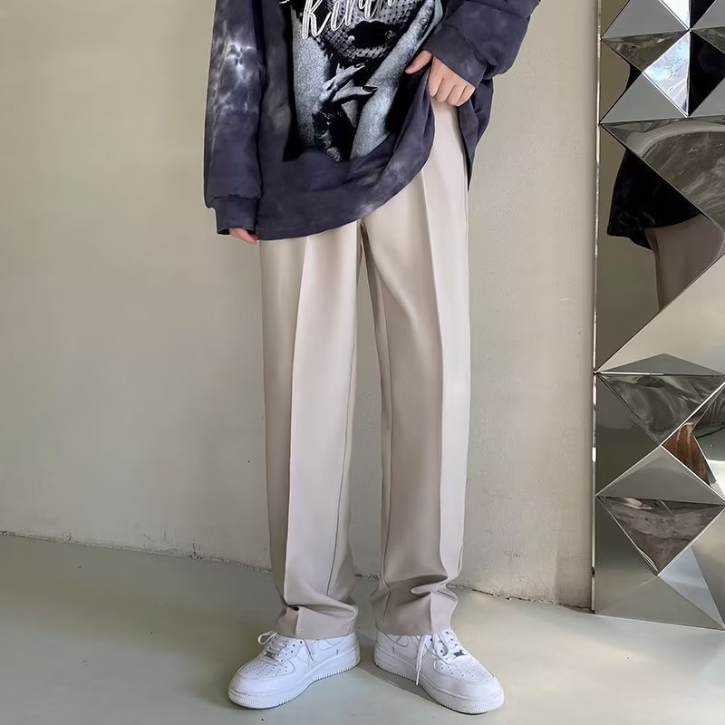 Title: Pantalones Holgados Rectos para Hombre – Ideales para Primavera y Otoño
