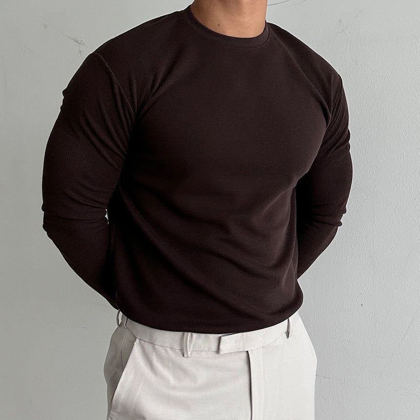 Camiseta Interior Gruesa de Dralon para Hombres, Ideal para Otoño e Invierno