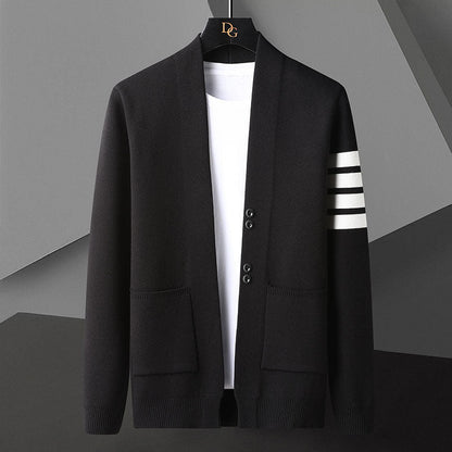 Cárdigan de Punto para Hombre con Frente Abierto | Ideal para Primavera y Otoño