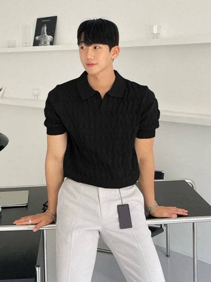 Camisa Polo de Manga Corta con Detalle de Cremallera Ideal para el Verano
