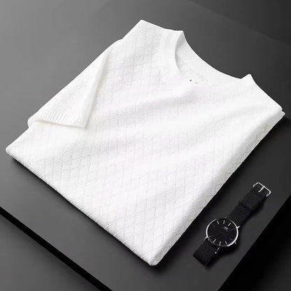 Sudadera Ligera de Manga Corta con Corte para Hombres, Ideal para el Verano