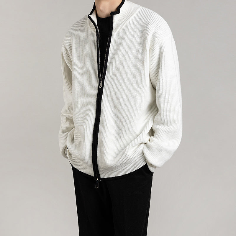 Chaqueta Cardigán Holgada de Poliéster para Hombre | Ideal para Otoño y Primavera