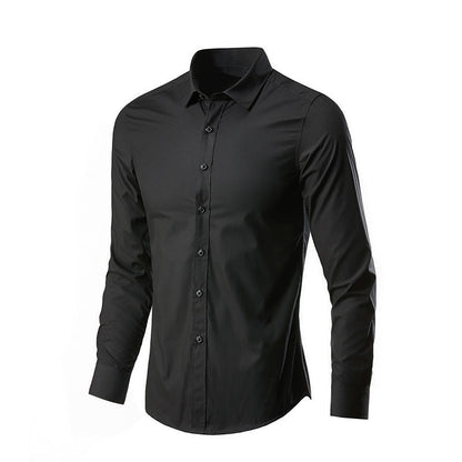 Camisa de Vestir para Hombre Manga Larga Sin Plancha, Ideal para Otoño