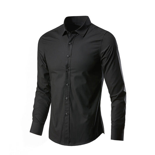 Camisa de Vestir para Hombre Manga Larga Sin Plancha, Ideal para Otoño