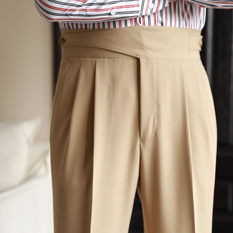 Pantalones de Negocios Rectos para Hombres Ideales para Primavera y Otoño