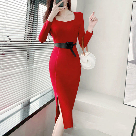 Vestido Elegante Ajustado hasta la Rodilla – Ideal para Primavera y Otoño