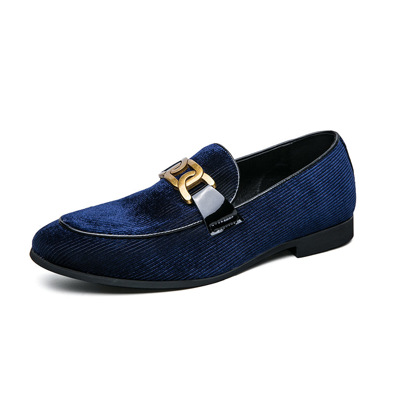Zapatos de Cuero de Pana en Talla Grande para Hombre con Punta Afilada | Ideales para Todas las Temporadas