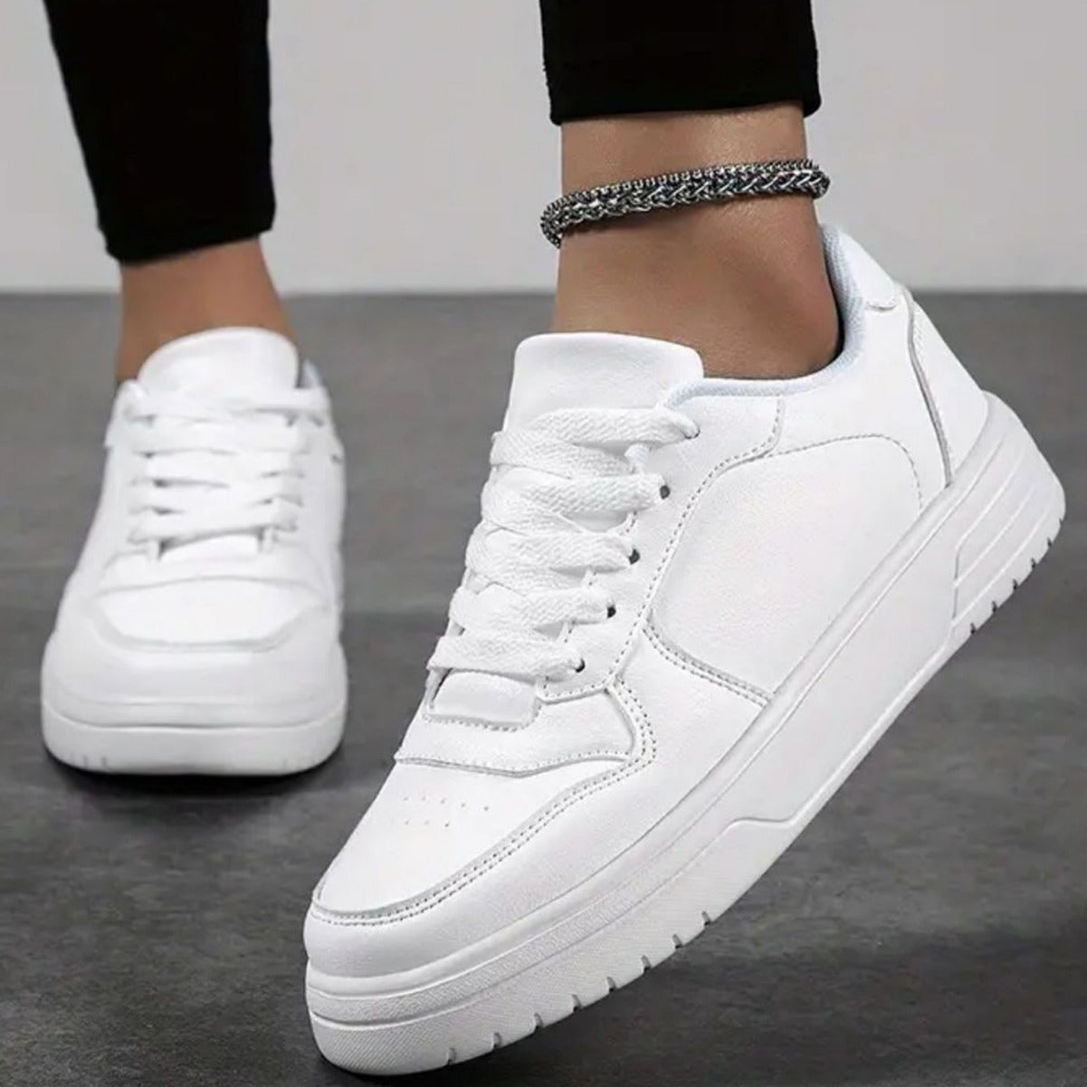 Zapatos Deportivos de Cuero Transpirable para Hombre | Ideales para Primavera y Otoño