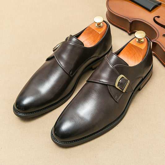 Zapatos de Vestir Deslizantes para Hombre en Piel con Suela Aumentadora de Altura | Ideal para Todas las Temporadas