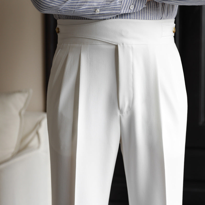 Pantalones de Negocios Rectos para Hombres Ideales para Primavera y Otoño
