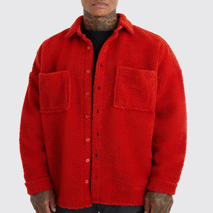 Chaqueta Cardigan Tejida Holgada para Hombre con Cuello Polo | Ideal para Otoño y Primavera