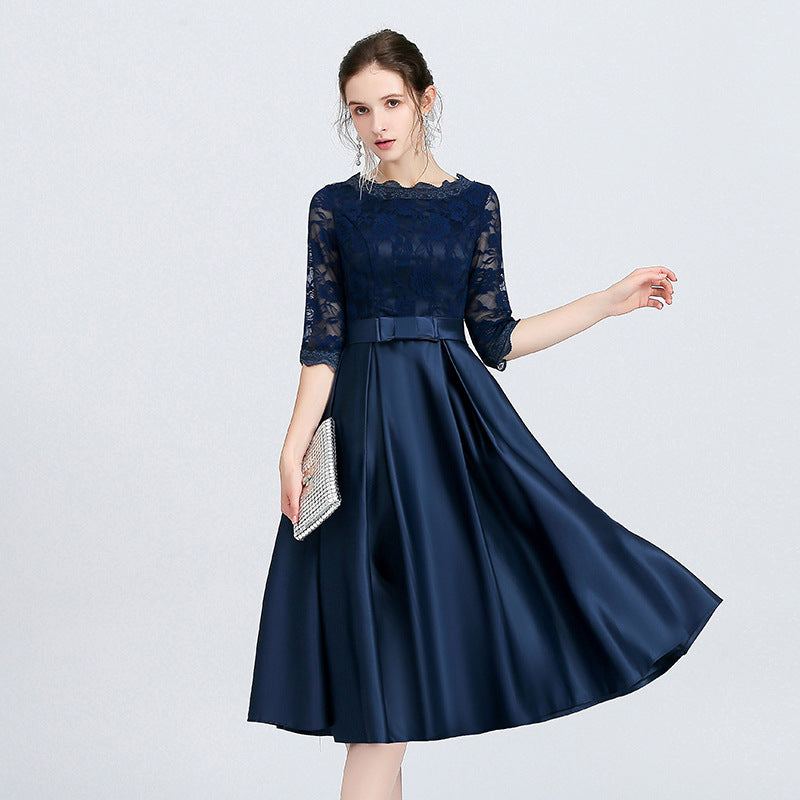 Vestido de Noche de Largo Medio con Detalle de Cremallera | Ideal para Primavera y Otoño