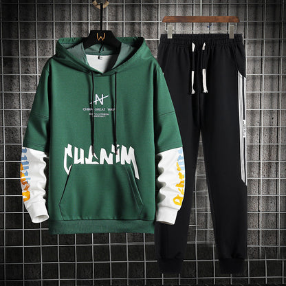 Conjunto de Suéter con Capucha y Manga Larga para Hombre | Ideal para Primavera