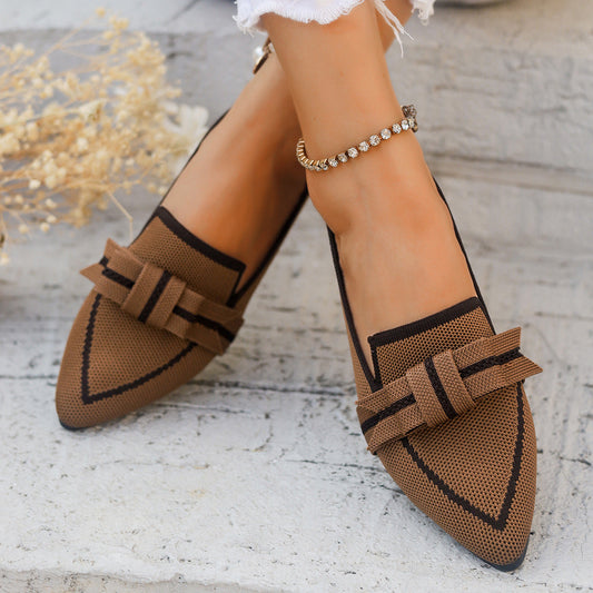 Zapatos de Tela con Lazo y Tacón Bajo | Ideales para Todas las Estaciones