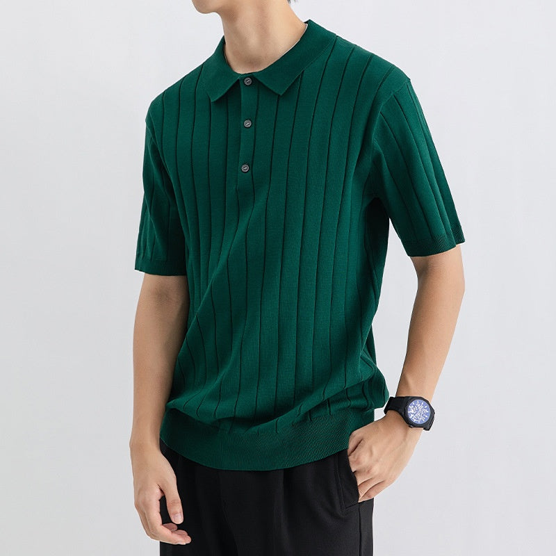Suéter de Manga Corta Transpirable para Hombre Ideal para Verano