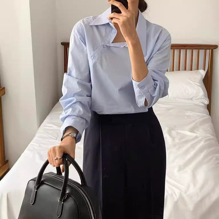 Camisa de Manga Larga Holgada de Algodón para Mujer | Ideal para Todas las Estaciones