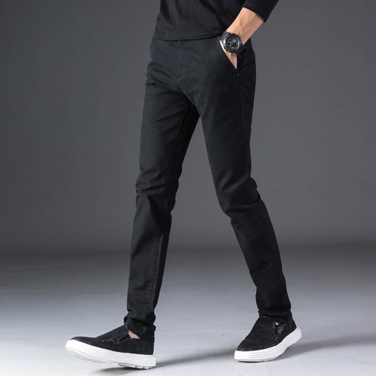 Pantalones Rectos Slim Fit para Hombres, Ideales para Otoño